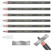 KAIQIKAIXI Eyebrow Pencils Brow Pencil Set per marking, filling and outlining, tatuaggio makeup e microblading forniture kit-permanenti Eye Brow Liners In (Gray)