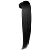Ser Mulher Coda Capelli Extension di Cavallo Lunga 70 cm - Termofibra Resistente, Effetto Naturale - Peso: 150 g - Facile da Applicare - Coda Finta Capelli Lisci, (Nero, Lisci) MARILIA