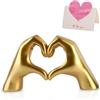 EHDWXVZM Ornamento Con Gesto d'Amore, Biglietto d'Auguri, Statua da Scrivania a Forma di Cuore, Regalo di Nozze Romantico