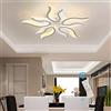 Ganeed Plafoniera moderna a LED 50W Lampadari da soffitto da incasso Lampadario da soffitto a forma di fiamma acrilica dimmerabile Lampadario per soggiorno Corridoio Camera da letto con telecomando
