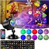 HAKUTA Proiettore di Natale per Halloween, proiettore a LED con 16 diapositive e telecomando per Natale, Capodanno, compleanno, Halloween, giorno del Ringraziamento