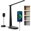 Honeywell HWT-H2 Sunturalux Lampada da Scrivania LED con Protezione Degli Occhi, 3 Modalità di Illuminazione (Nero)