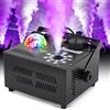 HAKUTA Macchina per nebbia con illuminazione a LED, 24 V, uscita nebbia verticale, macchina per il fumo per Halloween, Natale, feste di nozze e spettacoli sul palcoscenico, ecc