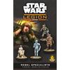 Asmodee Atomic Mass Games | Star Wars: Legion Rebel Specialists | Espansione Per Gioco Di Miniature, 4 Miniature, Carte Comando E Upgrade | 2 Giocatori | 90 Minuti