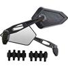 one by Camamoto specchietto retrovisore moto (cod77208996C kit Coppia Specchietti Universali Omologati Carbon Look sono compresi adattatori compatibile con moto/scooter/motard/enduro/cafe race)