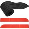 AIOUHMYM Protezione paraurti posteriore in gomma, 104 cm x 9 cm paracolpi portiere auto, striscia di protezione paraurti del bagagliaio per bordo di carico SUV, accessori auto(nero)+ 2 strisce adesive