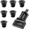 VBGURR 6 viti di scarico dell'olio, senza perdite, con attrezzi, viti di scarico dell'olio, per motori a benzina VW Audi 1.8L 2.0L TSI/TFSI, compatibili con Golf Passat, ricambio per OEM 06L103801 06L103807