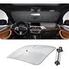 LUWU [Aggiornato] Ombrello Parasole Auto Compatibile con BMW X3 G01 X4 G02 iX3 2019-2025 Parabrezza Parasole Auto ad Ombrello Pieghevole per Parabrezza Anteriore Interno X3 X4 Accessori