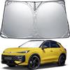 GFWGTS Parasole per parabrezza compatibile con VW T-ROC 2017-2025 2026, parasole per parabrezza anteriore con protezione UV, protezione dal calore, pieghevole, accessori per ombrellone auto