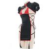 Temptshow Lingerie cinese Sexy Cheongsam Retro Stand Collar Fibbia Anime Cosplay Pigiama Cinese Tradizionale, Nero 5, taglia unica