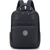 YOODI 40x30x10cm Lufthansa KLM Air France Zaino da Viaggio Aereo Bagaglio a Mano Impermeabile Oxford 12L Zainetto Porta Pc 14 Pollici Donna Uomo Zaini Casual Backpack Per Scuola, Breve Viaggio, Nero