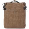 KCB Zaino piccolo Hide | Design compatto e funzionale | Scomparto imbottito per tablet | Materiale resistente | Cinghie regolabili | 100% vegano, marrone, pequeño, Casual