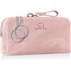 BROWN BEAR BB 8017 - Astuccio portachiavi in pelle con chiusura lampo, scomparto portamonete, 8017 A Pk - Vintage Rosa, M, Classico