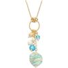 Venetiaurum - Collana con Pendenti in Vetro Originale di Murano, Perle di Fiume e Argento 925 - Gioiello Made In Italy Certificato
