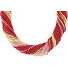 Venetiaurum - Collana Multifili Da Donna In Vetro E Argento 925 - Gioiello Made In Italy Certificato