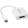 StarTech.com Adattatore video USB-C a DisplayPort - Convertitore USB Tipo-C a DP - 4k 60hz - Bianco