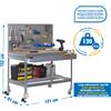 Simonrack SIMONWORK MOBILE BT2 BOX 1200 GALVA/LEGNO banco da lavoro in metallo