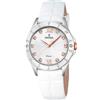 Festina Orologio Donna Analogico Cinturino in Pelle Bianca - Quarzo - Vetro minerale alta resistenza - Impermeabile 5 ATM - Elegante, classico e vintage - Special Prices F16929/A