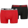 Head Boxer da Uomo Basic (Confezione da 2), Dress Blu/Bianco, L