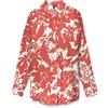 VERO MODA Vmsmilla L/S - Maglietta Oversize Wvn Ga, Rosso - Fiery Red, S