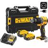 DEWALT Trapano Avvitatore a Percussione Compatto Brushless 18V XR con 2 Batterie al Litio da 5Ah e Valigetta TSTAK, Spina Europea, DCD799P2T-QW