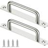 Gaomoeny 2 Pezzi Maniglia Porta Scorrevole,Maniglie per Porte Scorrevoli per Porta per Cassetti Porte Armadietto Armadio Garage Esterno Interne - 192MM