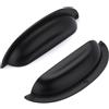 SYZOW 6 pezzi Maniglie per Mobili da Cucina ，maniglie per mobili Nero Maniglie per Armadio，semicircolari retrò massicce Distanza fori 96mm