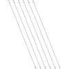 PATIKIL 6 Pezzi Cavi Sicurezza 19.6 Diametro Nucleo 3/64 (2mm) Cavo Acciaio Inossidabile Intrecciato Per Esterni Antifurto Con Doppi Anelli Per Bagagli Illuminazione Palco Argento