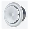 Steinberg14 Valvola a Disco Regolata - Diffusore Rotondo da Soffitto - Griglia di Ventilazione in Metallo (Bianco, Ø 80mm)