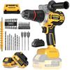 GoYwato 140Nm Trapano Avvitatore a Batteria - 21V 2300rpm Max Brushless Trapano a Percussione con 2 Batterie da 4,0Ah, 20+3 Coppia, 13mm Mandrino, 2 Velocità, per Casa Progetto e Fai Da Te