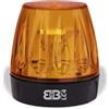 BeB Lampeggiatore LED Multitensione per Cancelli Automatici, 12V-230V, LC4-230, Barriere Automazione (Arancio)