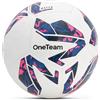 OneTeam Pallone da Calcio TB Match Taglia 5 di Colore Blu/Rosa Football con Rivestimento in PU Forma Stabile e Durevole Palla Calcio Eccellente Aderenza Ideale per Professionisti