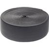 TUKA-i-AKUT TUKA 40 Metri x 100 mm Elastica Banda, Fascia Elastici Piatto Cucito Nastro, per Cucire Craft Accessories, Abiti Personalizzati, 40 Metri di Lunghezza, 100 mm di Larghezza, Nero, TKB5092-black