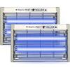 Mafiti Lampada Antizanzare 20W,Zanzariera Elettrica 3200V,4 X Lampada Anti-UV,Lampada Zanzare per Esterno/Interno