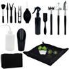 DUGYIRS Set di Strumenti per Bonsai,Set di Attrezzi per Piante Grasse,Mini Utensili da Giardino Kit Bonsai per Trapianto,Cura Delle Piante in Miniatura
