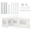 Kinzo Tenda per Feste 3 x 6 m - Padiglione per 70 Persone - Gazebo da Giardino con 6 Pareti - Tenda da Giardino Altezza 2,5 m - Impermeabile e Resistente UV - Bianca