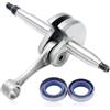 AUMEL Vilebrequin per Seghe per Calcestruzzo per Stihl TS410 TS420 Seghe da Taglio con Kit Tenute Olio Seghe a Catena Ricambi 4238 030 0400 9640 003 1570