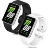 Xisair 2 Cinturini in Silicone Compatibili con Samsung Fit3 Bracciale di Ricambio Traspirante, Morbido e Confortevole, Cinturino Sportivo Compatibile con Samsung Galaxy Fit 3 per Uomini e Donne