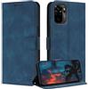 ZONNAVI Cover per Xiaomi Redmi Note 10 4G / Redmi Note 10S, [Blocco RFID] Custodia a Libro in Pelle con Porta Carte, Flip Case Portafoglio Antiurto Cover per Redmi Note 10 4G /Redmi Note 10S (Azzurro)