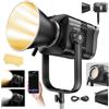 Godox Litemons LE600Bi LE600 Bi Luce Continua a LED Video Light 620w 2800K~6500K CCT TLCI/CRI≈98 Controllo Bluetooth 11 Effetti FX con Attacco Bowens Videolight per Vlogging,YouTube(nero)
