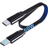 UNIDOPRO Cavo Piatto USB C a USB C PD Cavo 60W 3A Ricarica Rapida [10mm Connettore] per OUKITEL WP20 WP18 WP17 WP10 WP5 Pro RT1;Doogee V10 S98 S97 S96 S95 S59 S58 S86 S88 Plus/Pro Rugged Smartphone