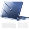 MOSISO Custodia Compatibile con MacBook Air 15 Cover M5 M4 M3 M2 Chip A3448 A3241 A3114 A2941 2026 2025-2023, per Macbook Air 15 pollici M4 M3 M2 Case&Copritastiera&Pellicola, Cristallo Mezzanotte