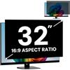 FYJRCY Pellicola protettiva per monitor da 32 pollici per rapporto d'aspetto 16:9 (70,8 x 39,8 cm), pellicola protettiva rimovibile per monitor da 32 pollici, filtro privacy e antiriflesso, blocco