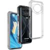REY Pack 3X Cover in Gel TPU Trasparente per DOOGEE S118, Ultra Sottile 0,33 mm, Morbido Flessibile, Custodia Silicone