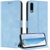 ZONNAVI Cover per Huawei P30, [Blocco RFID] Custodia a Libro in Pelle con Porta Carte, Flip Case Portafoglio Antiurto Cover per Huawei P30 (Blu chiaro)