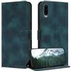 ZONNAVI Cover per Huawei P30, [Blocco RFID] Custodia a Libro in Pelle con Porta Carte, Flip Case Portafoglio Antiurto Cover per Huawei P30 (Verde Scuro)