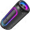 UOHHBOE Cassa Bluetooth Portatile 30W Potente Altoparlante Bluetooth 5.4 Accoppiamento TWS 30 ore Impermeabile IPX5 con Luci LED Colorate Ritmiche per Chiavetta USB AUX e TF Adatto per Viaggi