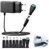 XINML Adattatore di alimentazione DC da 6 V, 1 A, 6 V, 1000 mA. Adattatore di alimentazione AC 100-240 V a DC, adattatore di alimentazione 5,5 x 2,1 mm, caricatore universale per router, fotocamera