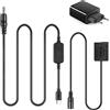 Raeisusp DMW-DCC8 Adattatore USB-C Accoppiatore batteria fittizia Kit adattatore PD Sostituisci batteria DMW-BLC12 per Panasonic Lumix DMC-FZ300 FZ1000 GH2 G5 G6 G7 G80 G81 G85 G90 G95