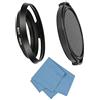 Sioti fotocamera ventilato paraluce in metallo con panno di pulizia e copriobiettivo per Leica/Fuji/Nikon/Canon/Samsung filettatura standard Lens